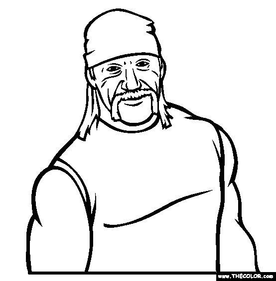 wwe coloring pages the rock